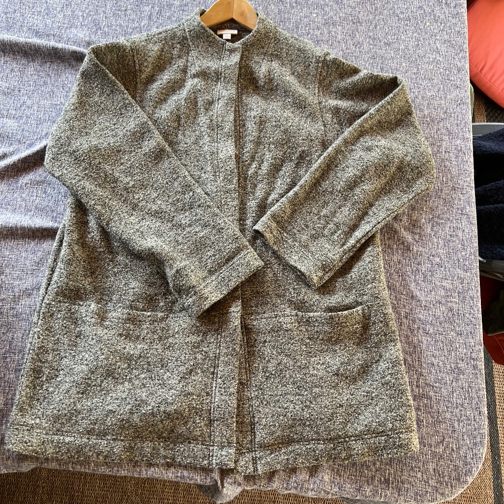 J.Jill Pure Jill Size L gray Wool Blend Jacket